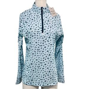Peter Millar Women’s Golf Pullover Long Sleeve, Sun UPF 50+, Size Small